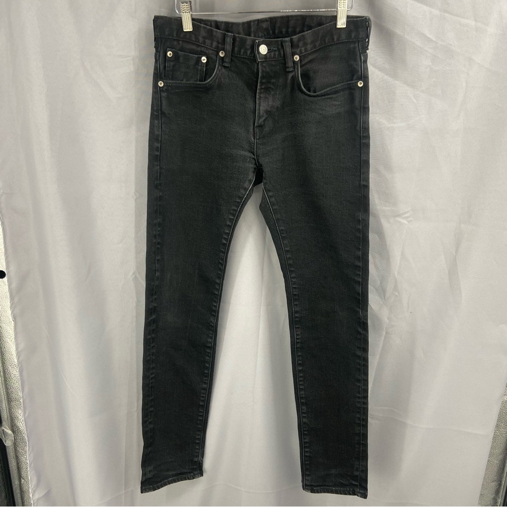 EDWIN TOKYO-JAPAN Black Denim Mens Skinny Jeans Size 30 X 32